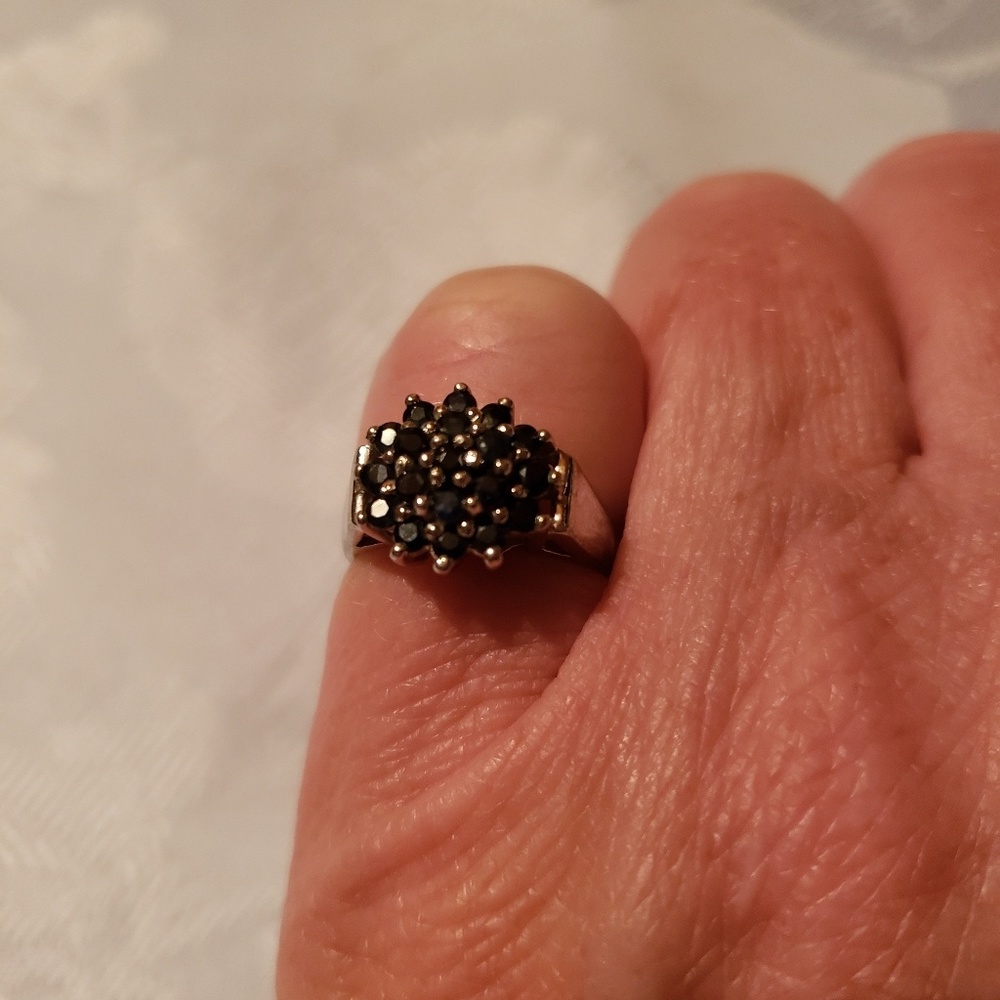 Sterling Silver Blue Sapphire Ring